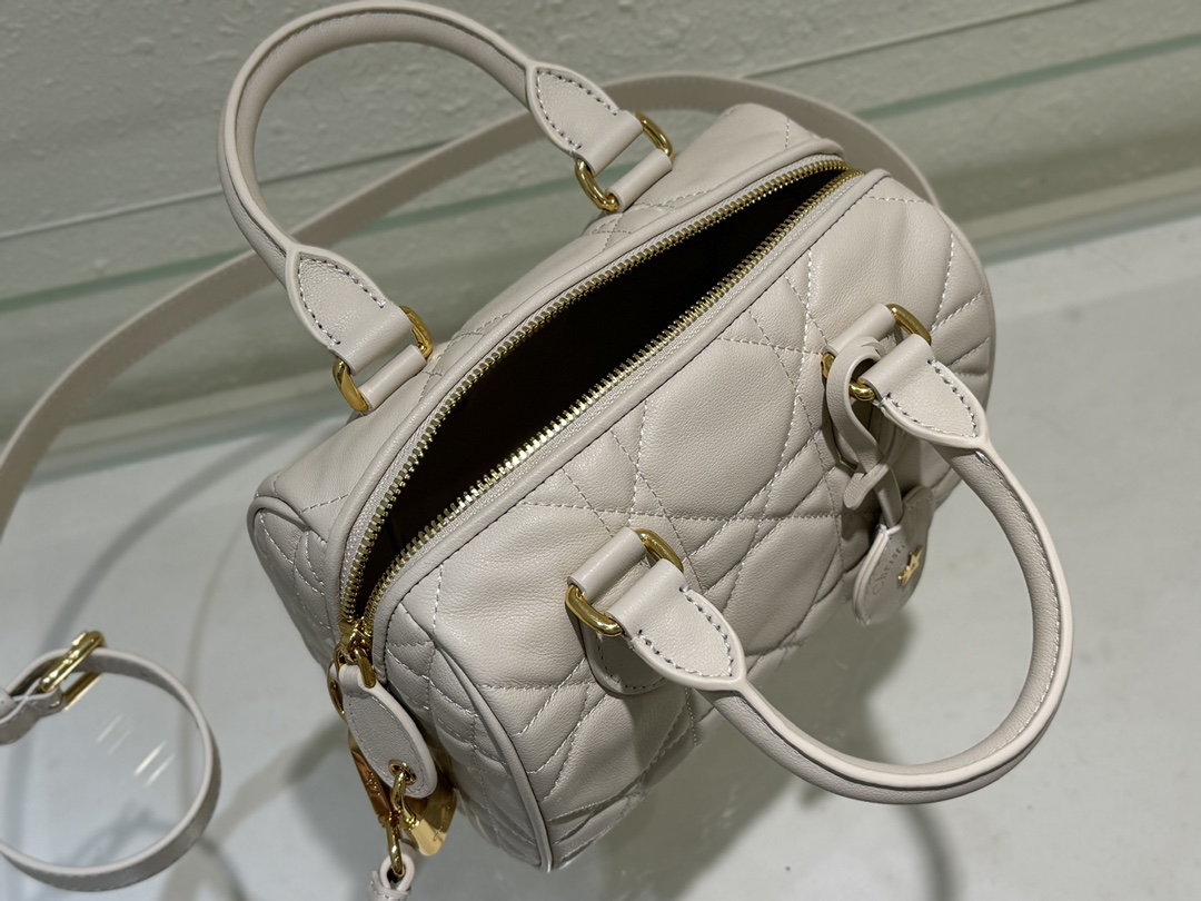 Dior Groove 20 Bag White Macrocannage Calfskin